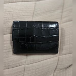 Cuyana Bifold Croc-Embossed Wallet